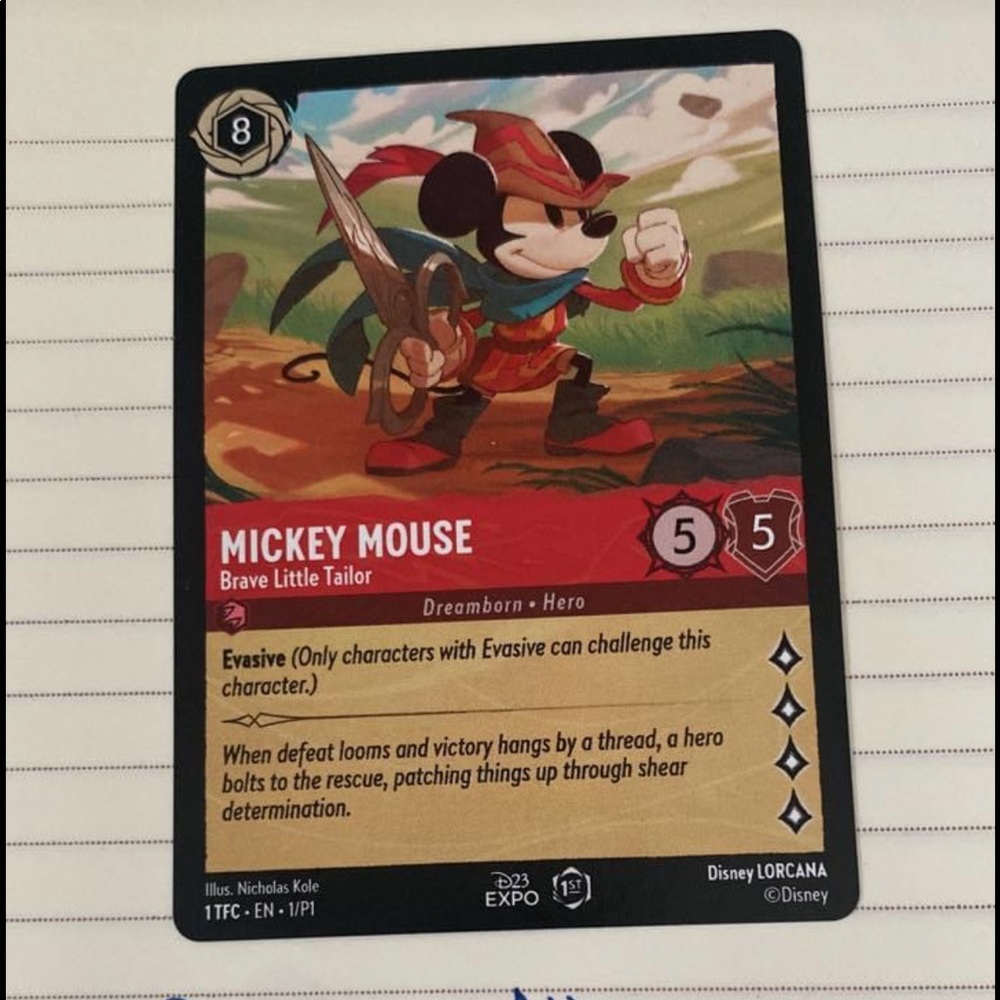 Mickey Mouse Lorcana card